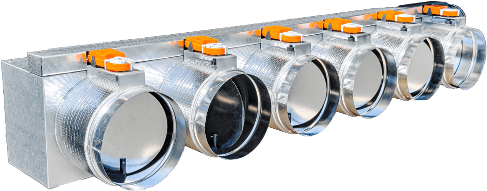 Plénum R-System avec registres motorisés